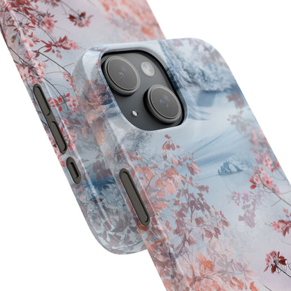 Floral Serenity Case - Slim iPhone 15 Phone Case