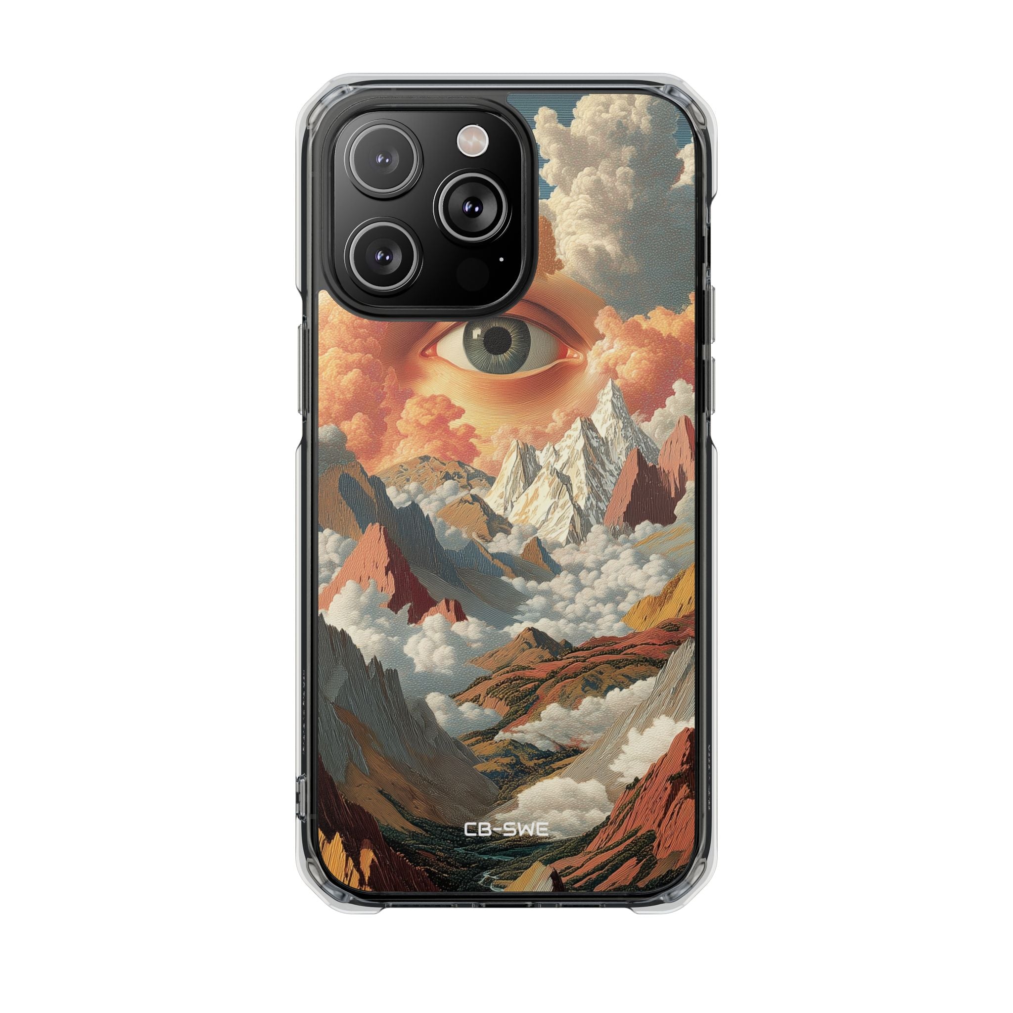 Eye Reflects Mountains iPhone Case - Impact