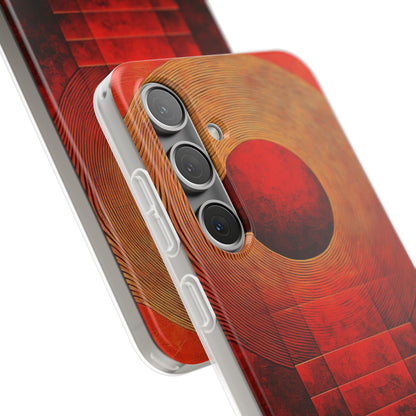 Crimson Orbit Samsung S24 Plus Case - Soft