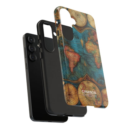 Mappa del mondo vintage Samsung S25 - Tough