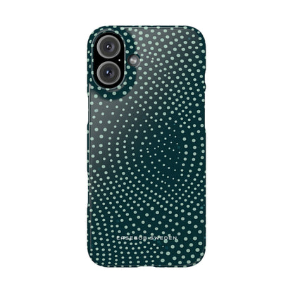 Teal Rippleflow iPhone 16 - Slim Phone Case