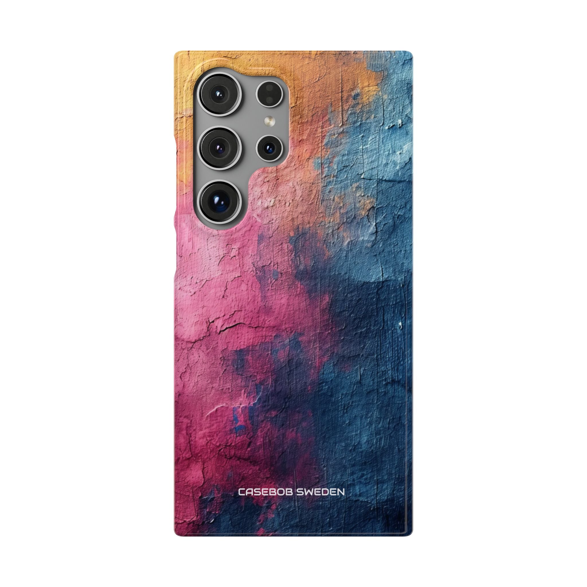 Blue Pink Abstract - Slim Samsung S24 Phone Case