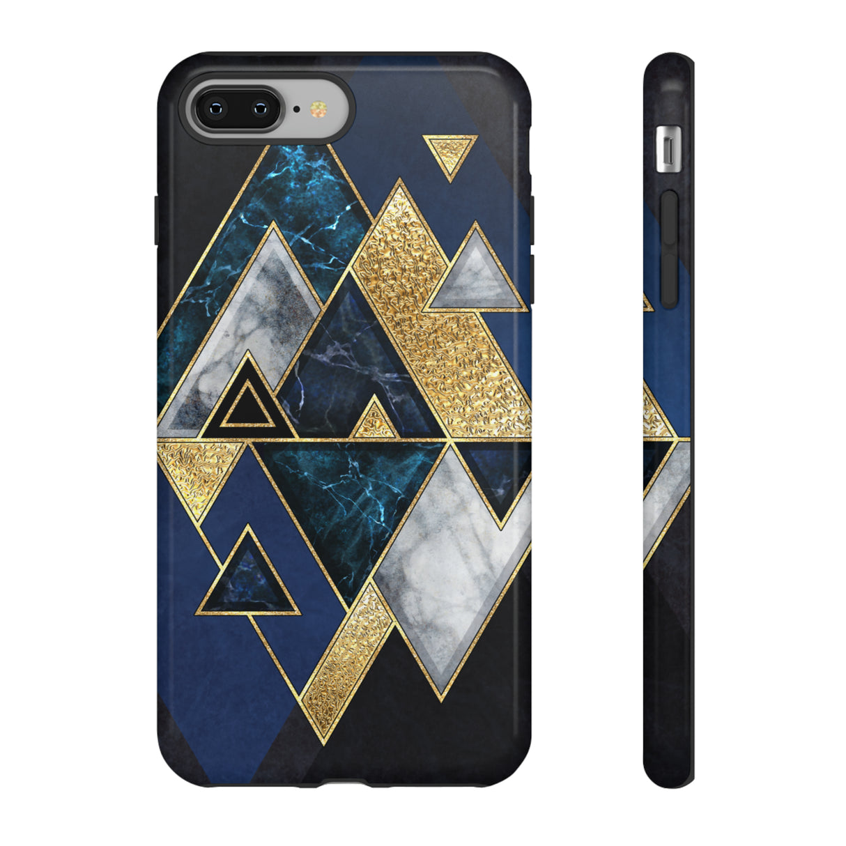 Dark Blue Geometric - Protective Phone Case