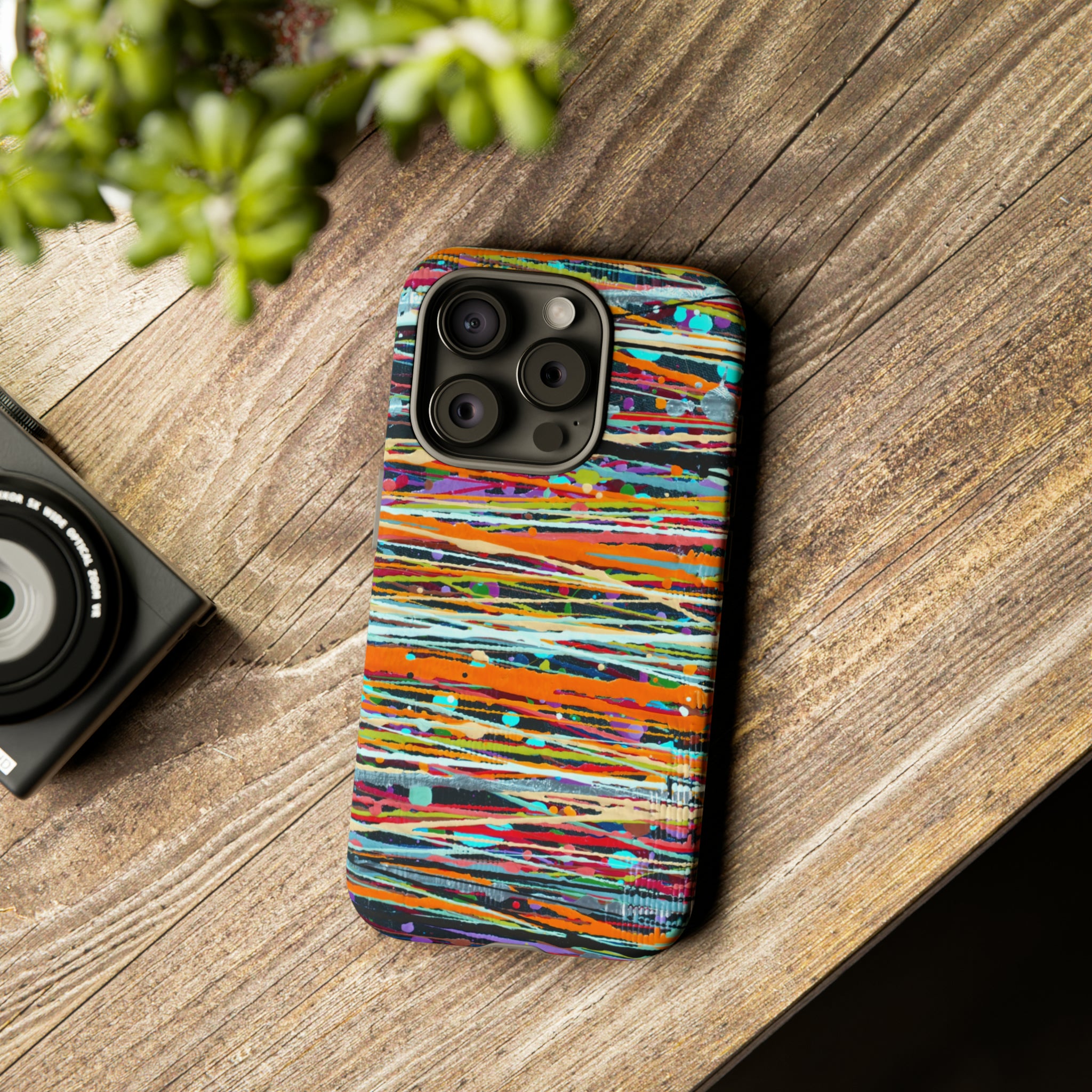 Oil painting - Stripe - Protective Phone Case