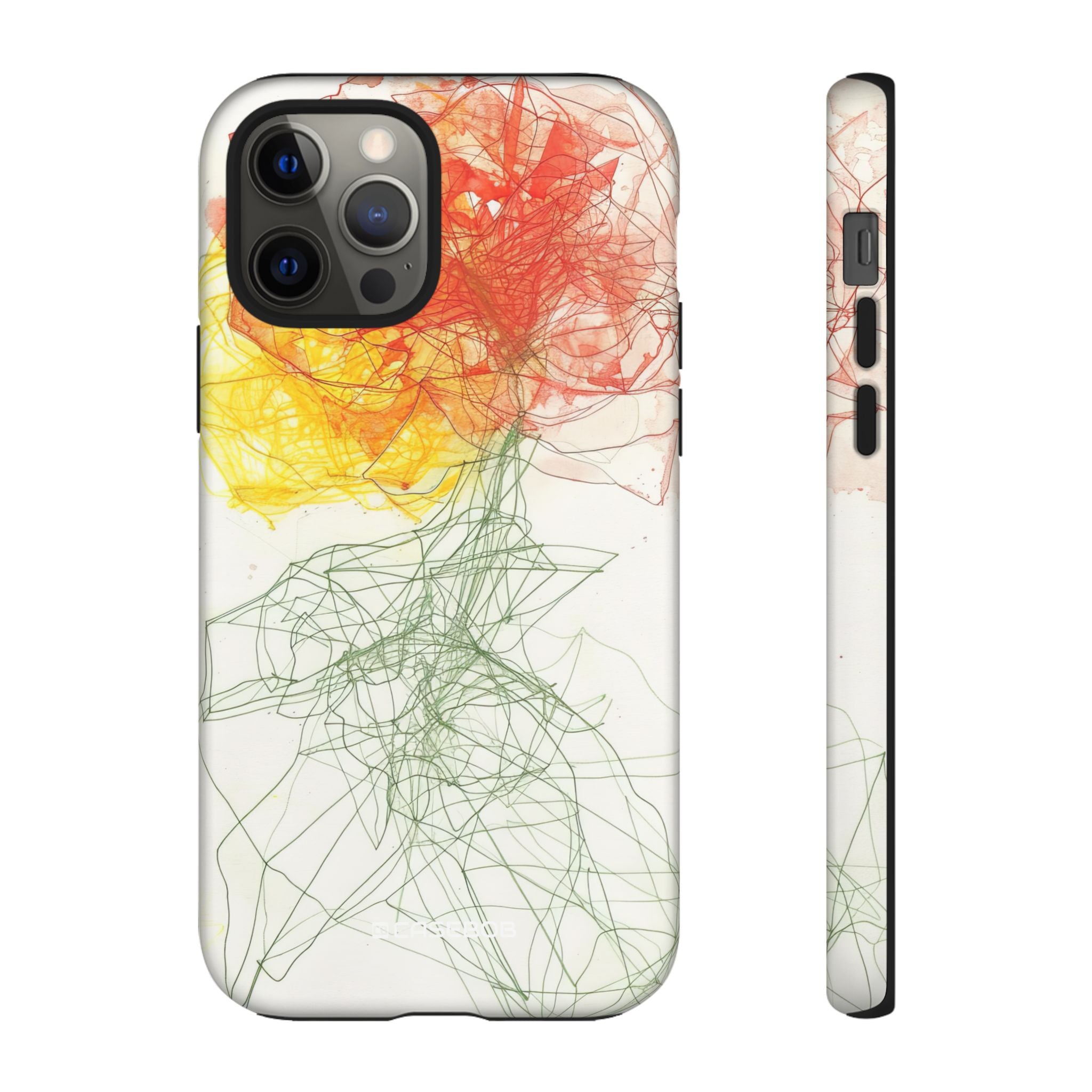 Fiery Blossom | Protective Phone Case for iPhone