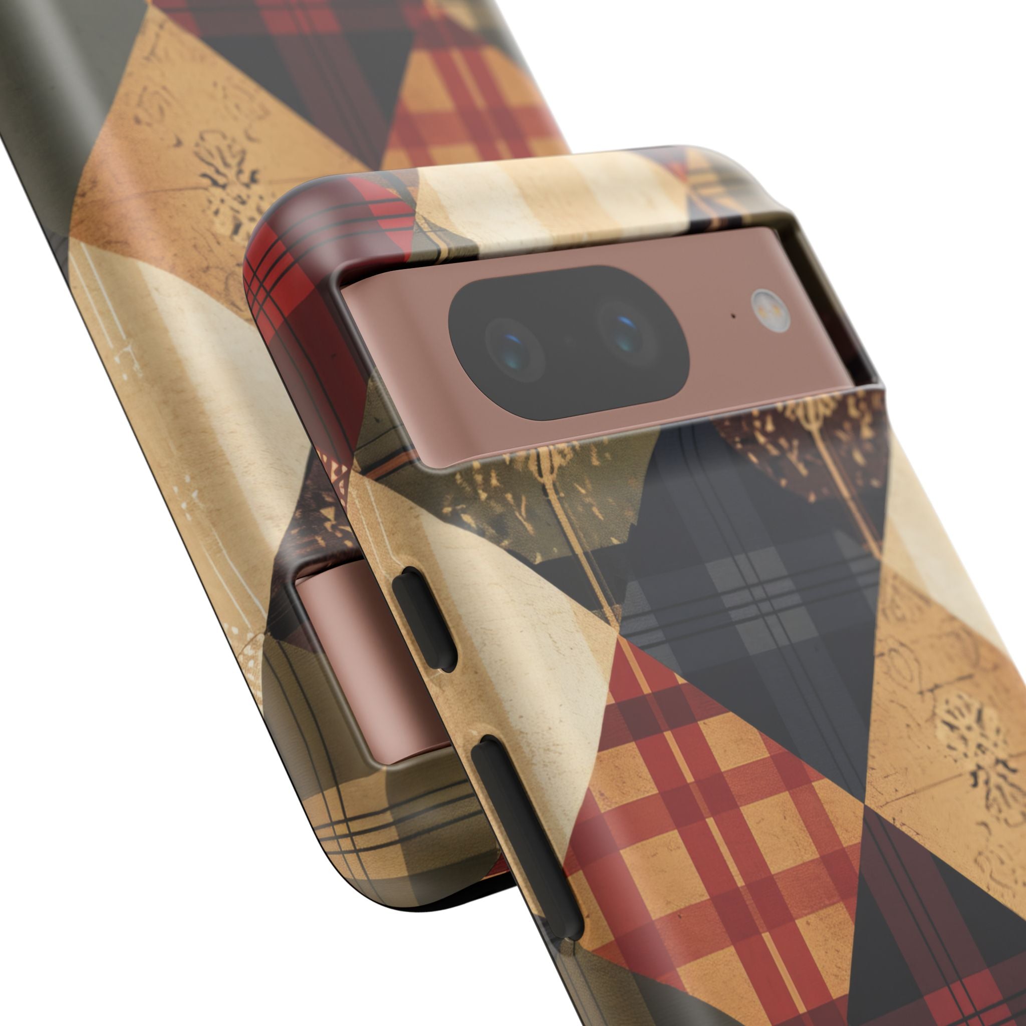 Rustic Geometric Patchwork Harmony Google Pixel 8 - Tough Phone Case