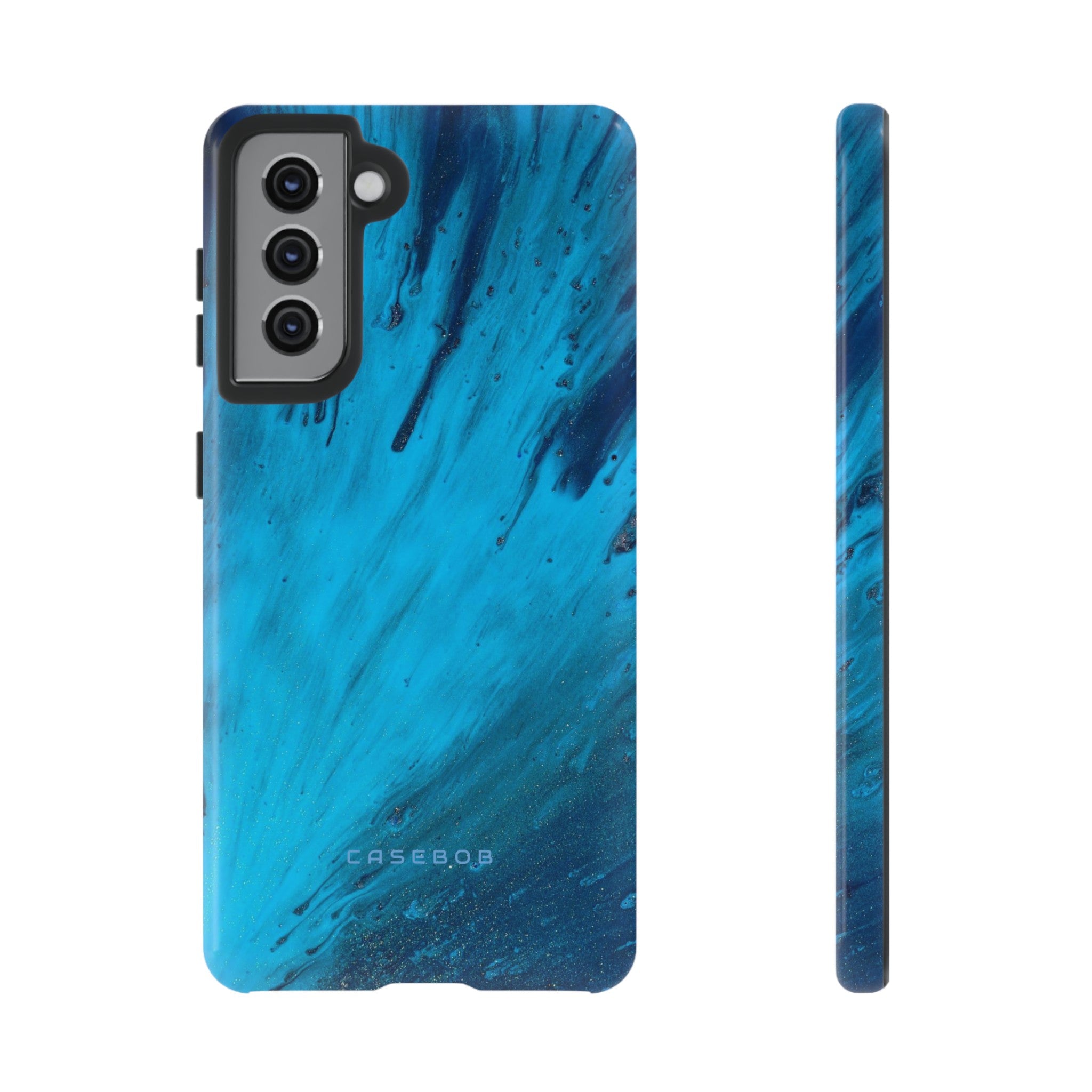 Light Blue Ink Art | Phone Case