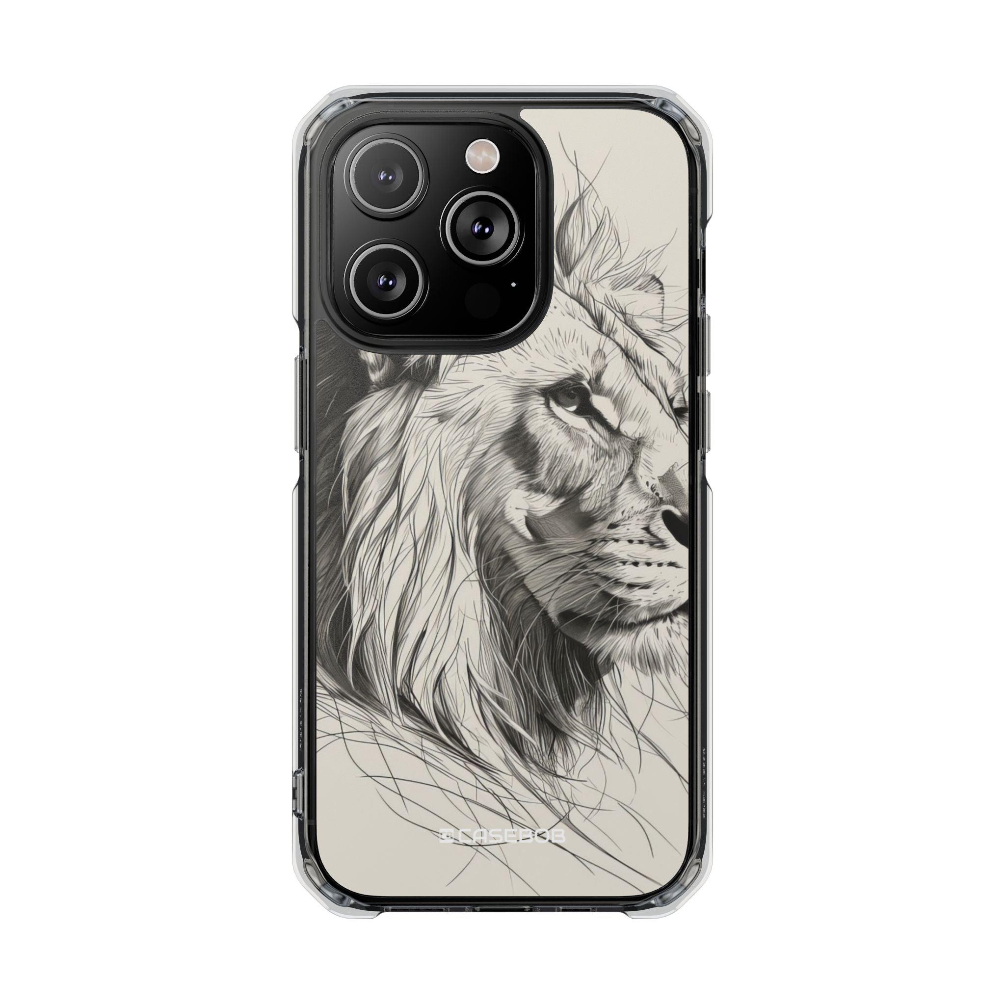 Majestic Linework Lion - Phone Case for iPhone