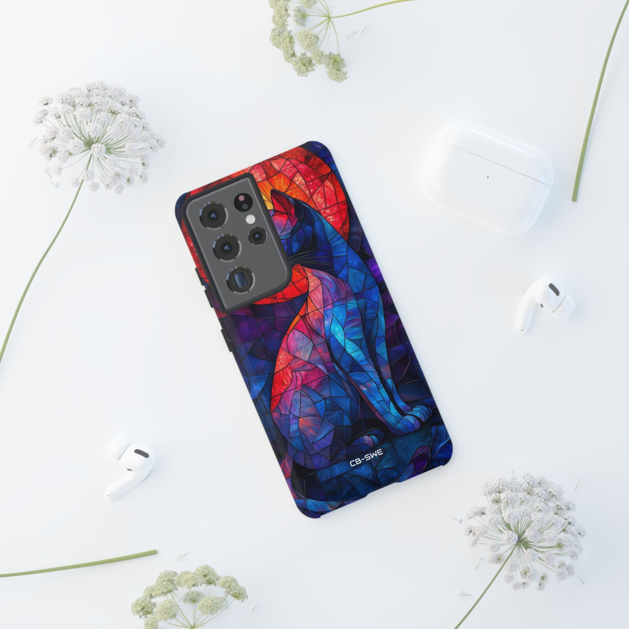 Cat Silhouettes Glow - Samsung Case