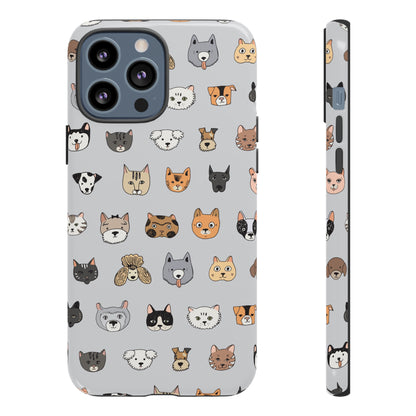 Cats n Dogs Pattern iPhone Case (Protective) iPhone 13 Pro Max Glossy Phone Case