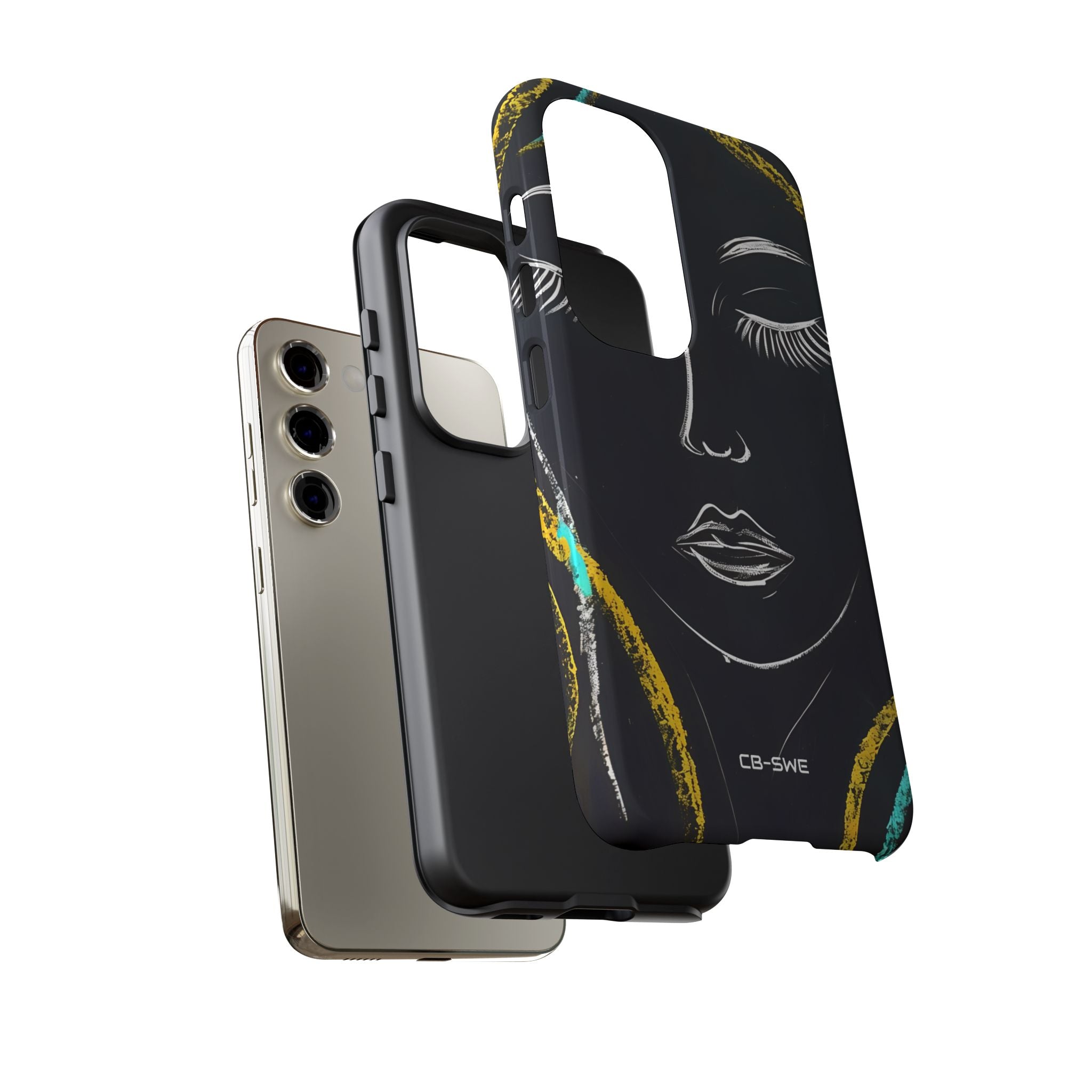 Vivid Minimalist Portrait - Samsung Case