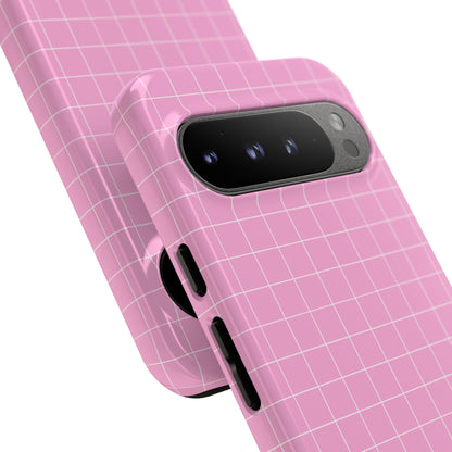 Pink Squares Align - Google Pixel Case