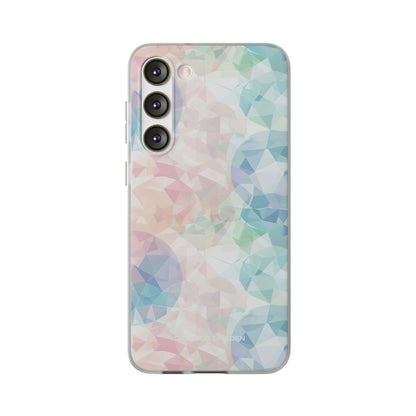 Pastel Geometry Background - Flexi Samsung S23 Phone Case