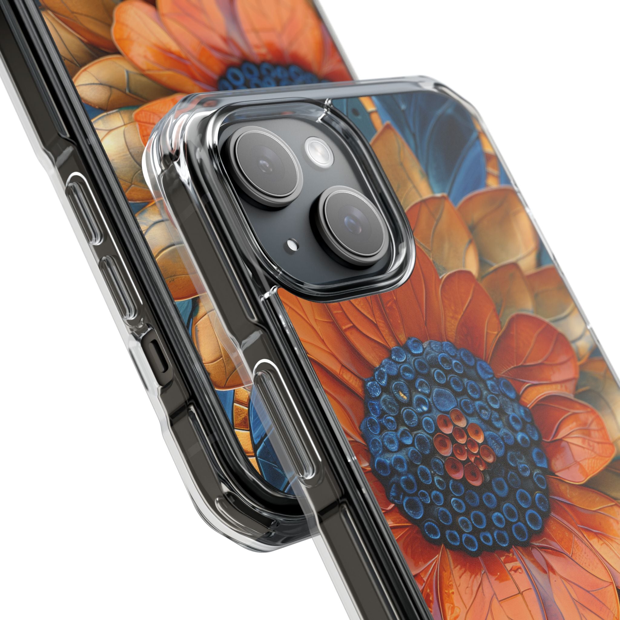 Mosaic Blossom Harmony iPhone 15 - Clear Impact Phone Case