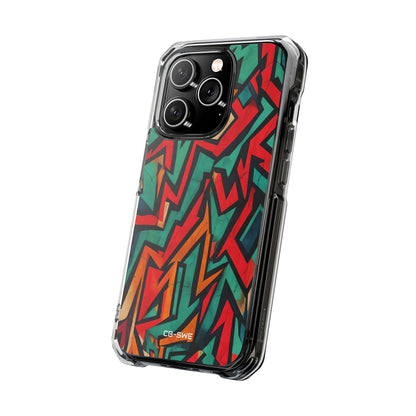 Vivid Geometry Dance iPhone Case - Impact