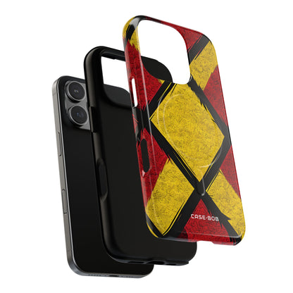 Cracked Diamond Grid iPhone 16 Pro - Tough+