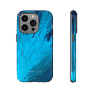 Light Blue Ink Art | Phone Case