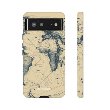 Vintage World Map | Protective Phone Case for Google Pixel