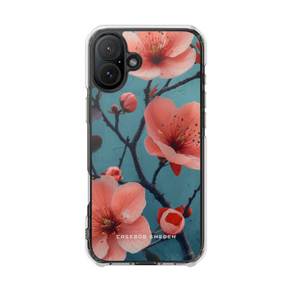 Floral Harmony Burst iPhone 16 - Clear Impact Phone Case