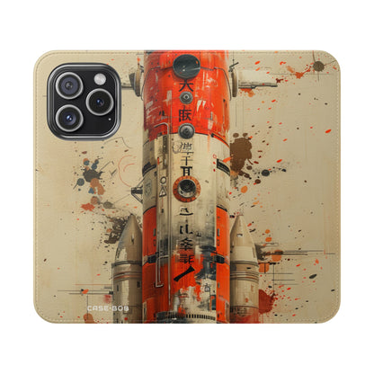 Crimson Rocket - iPhone 15 Pro Case - Portemonnee