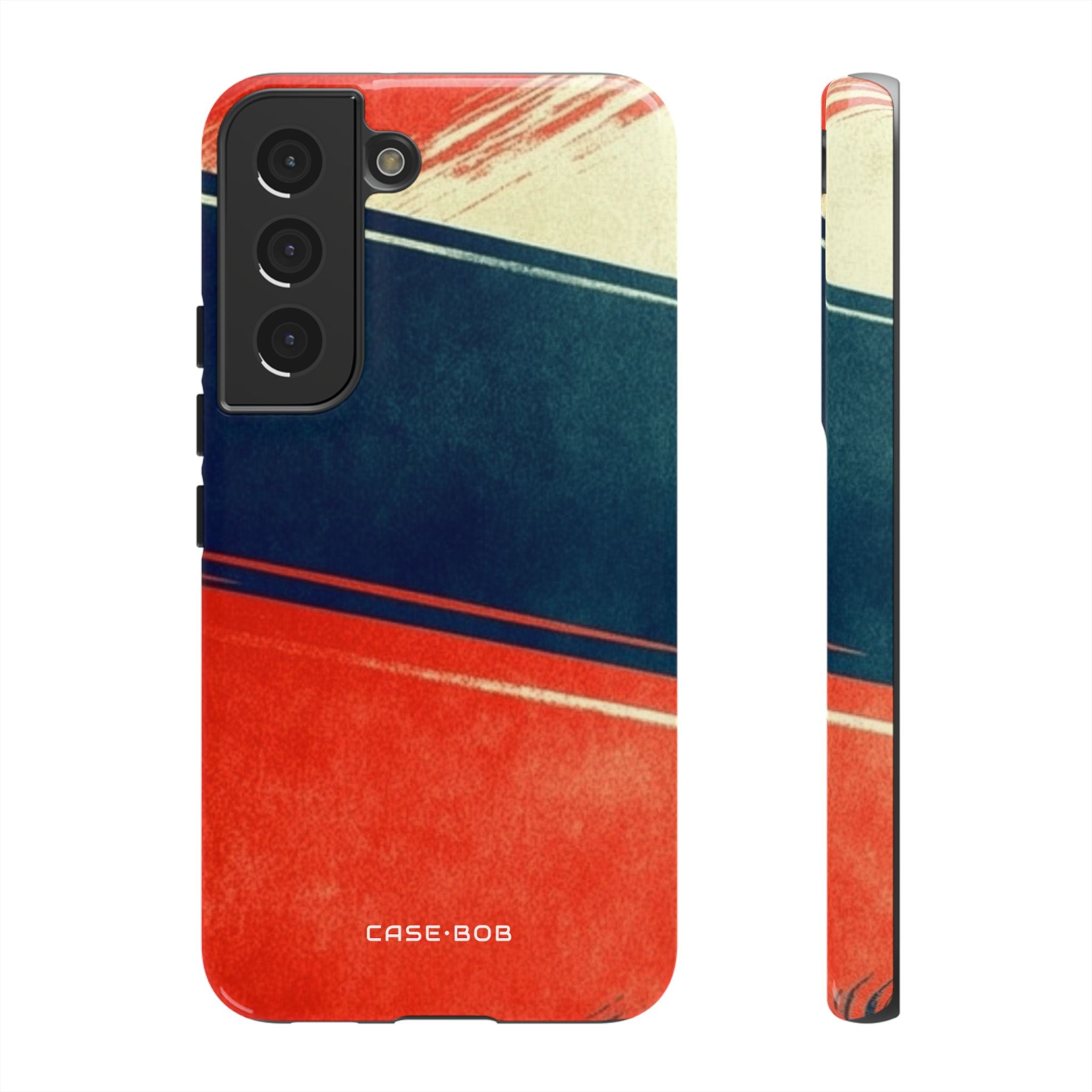 Blue Diagonal Motion Samsung S22 Case - Tough