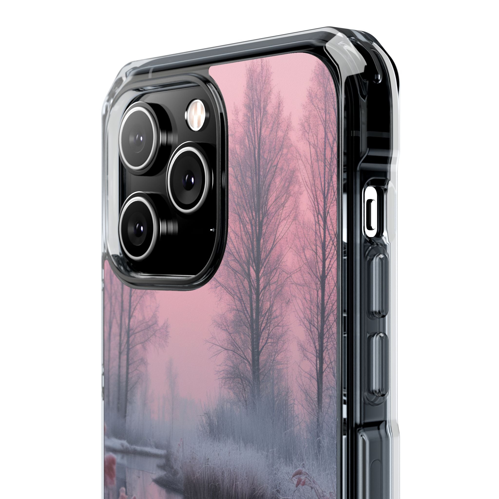 Pink Serenity Case - Clear Impact iPhone 14 Phone Case