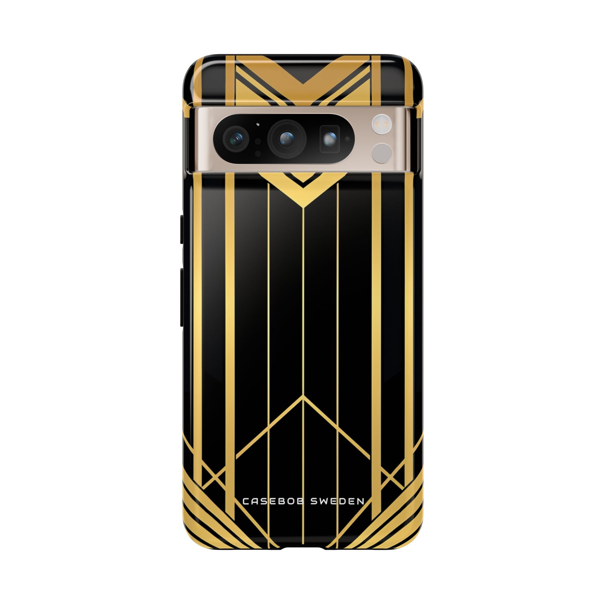 "Golden Art Deco Symmetry in Geometric Elegance" Google Pixel 8 - Tough Phone Case