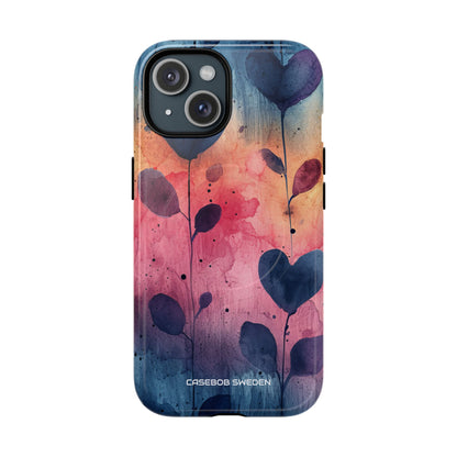 Watercolor Heart Art - Tough + MagSafe® iPhone 15 Phone Case