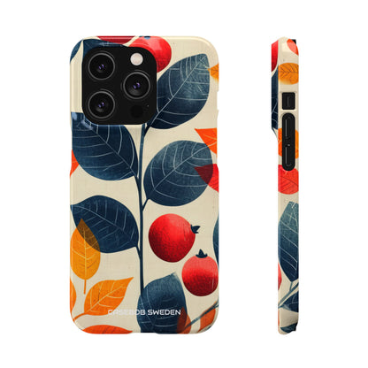 Autumn Nature Pattern - Slim iPhone 14 Phone Case