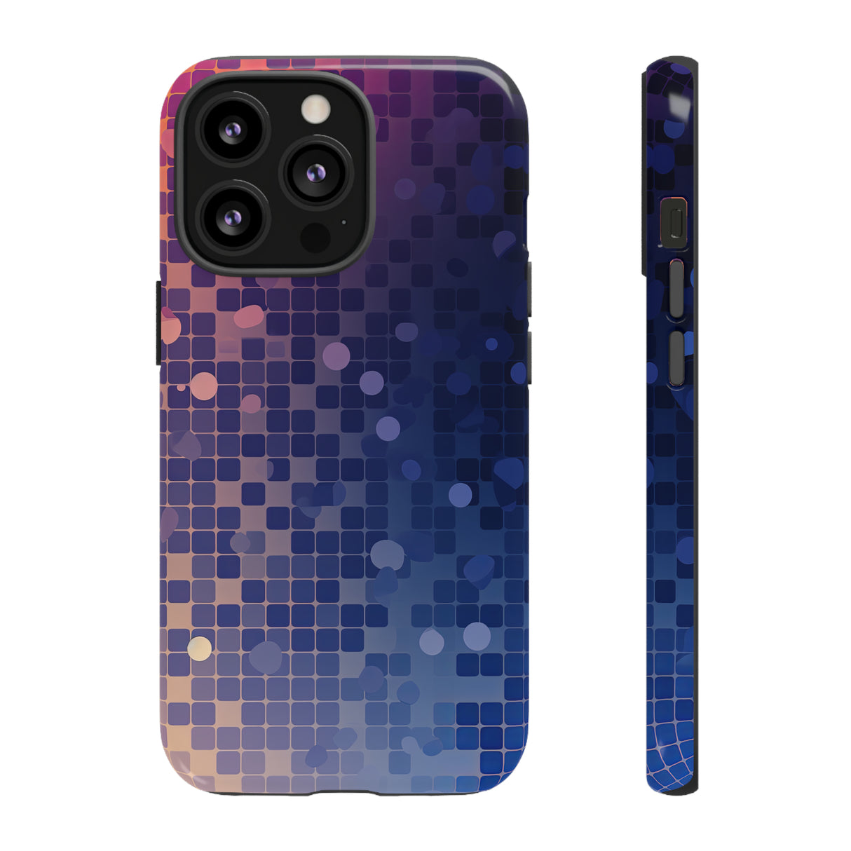 Azure Square: Blue Gradient - Protective Phone Case