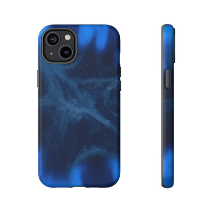 Blue Space Ink Art iPhone Case (Protective) iPhone 14 Plus Matte Phone Case