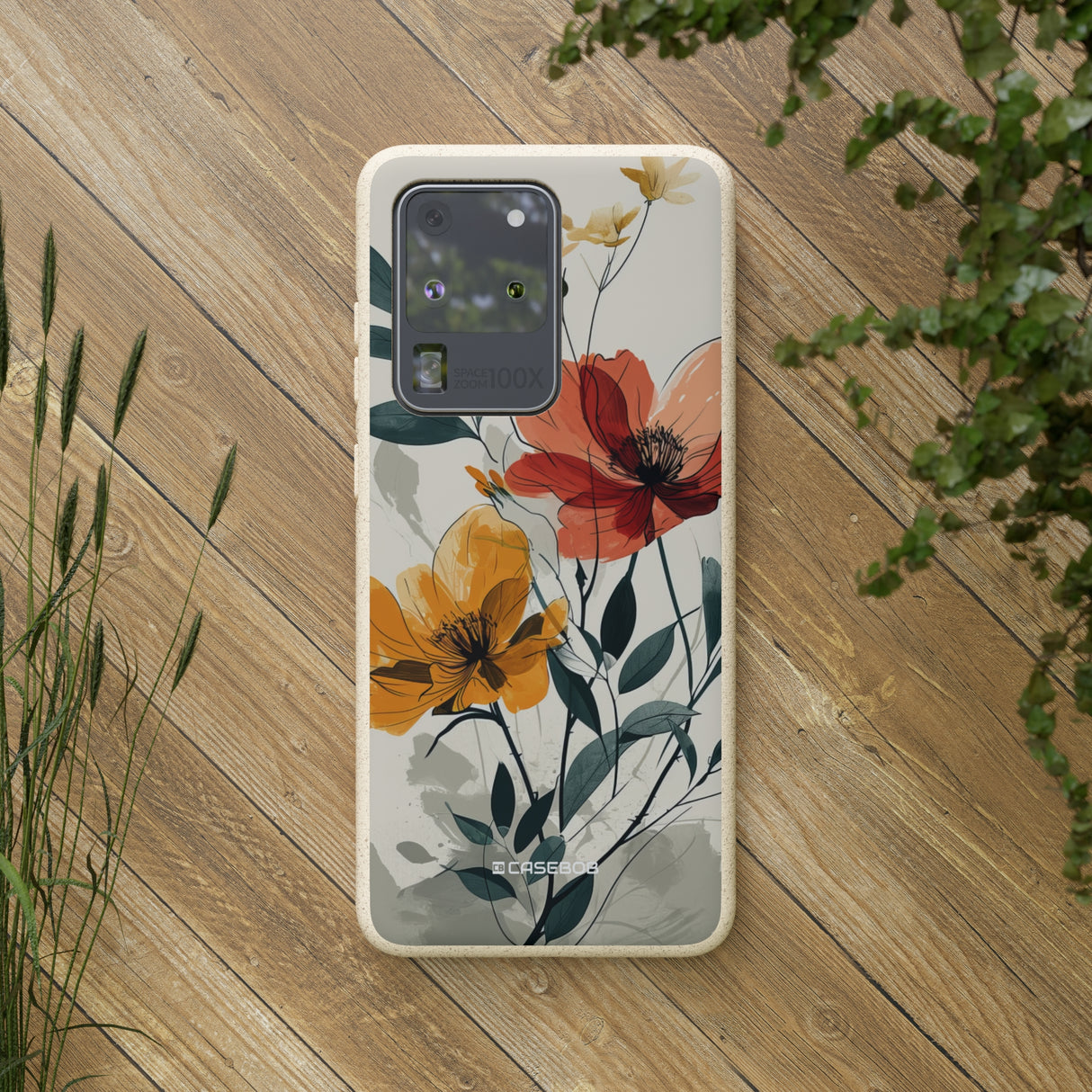 Serene Floral Harmony | Biodegradable Phone Case