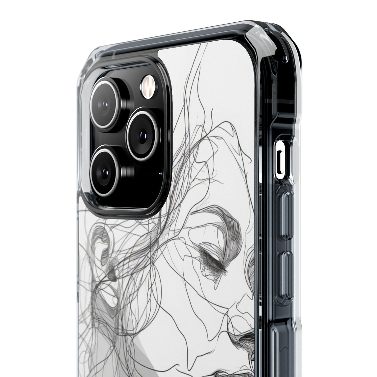 Ethereal Contours - Phone Case for iPhone (Clear Impact - Magnetic)