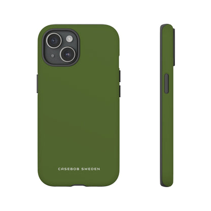 Dark Olive Green iPhone 15 - Tough Phone Case