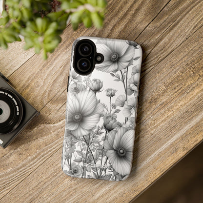 Grayscale Botanical Elegance - for iPhone 16