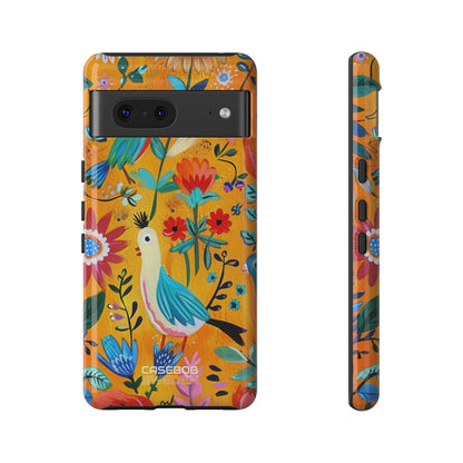 Whimsical Birds Garden Google Pixel 7 - Tough