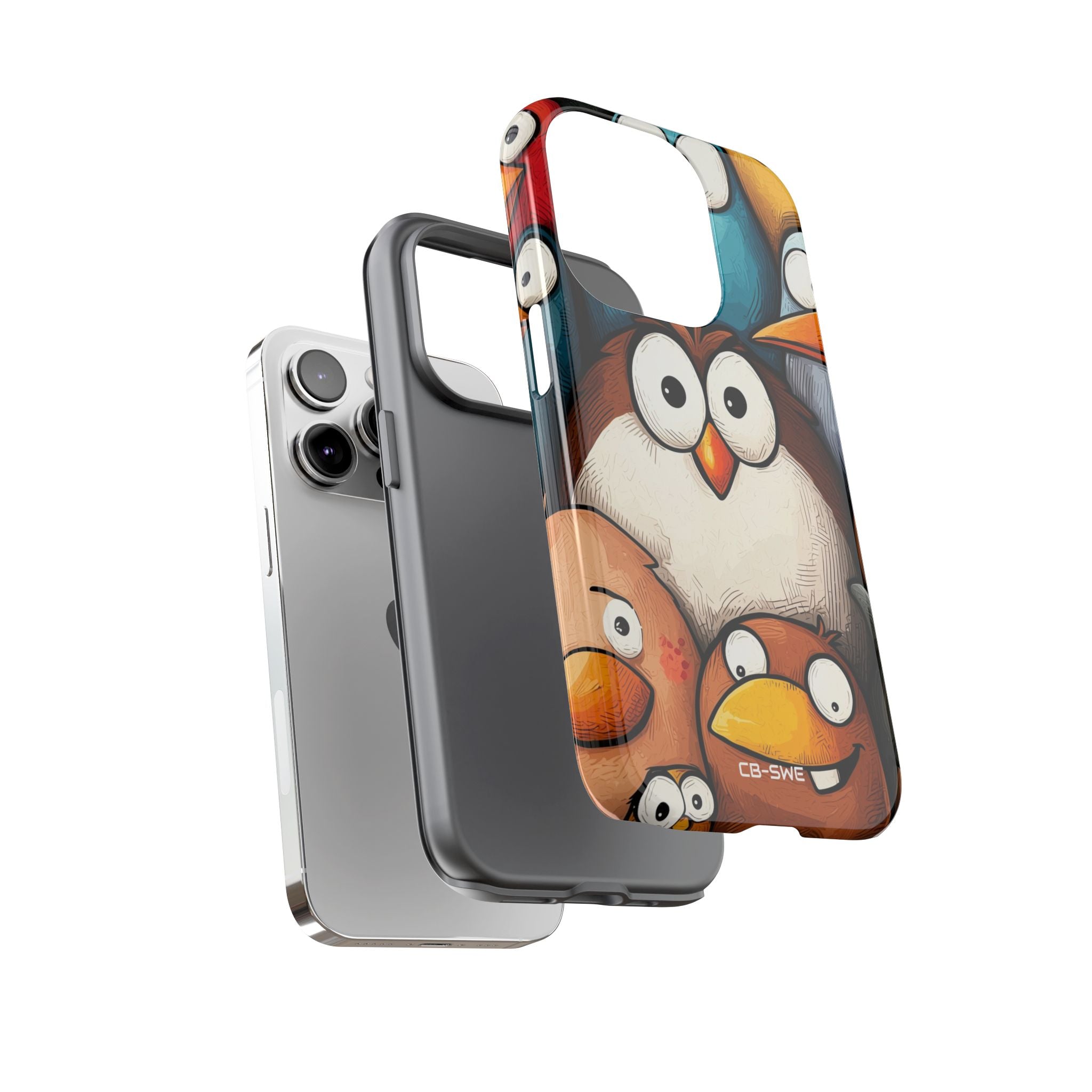 Whimsical Birds Gather - iPhone Case