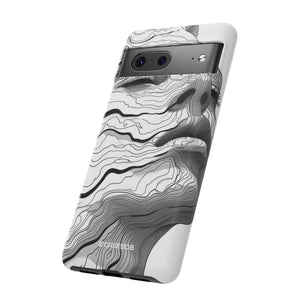 Topographic Serenity | Protective Phone Case for Google Pixel