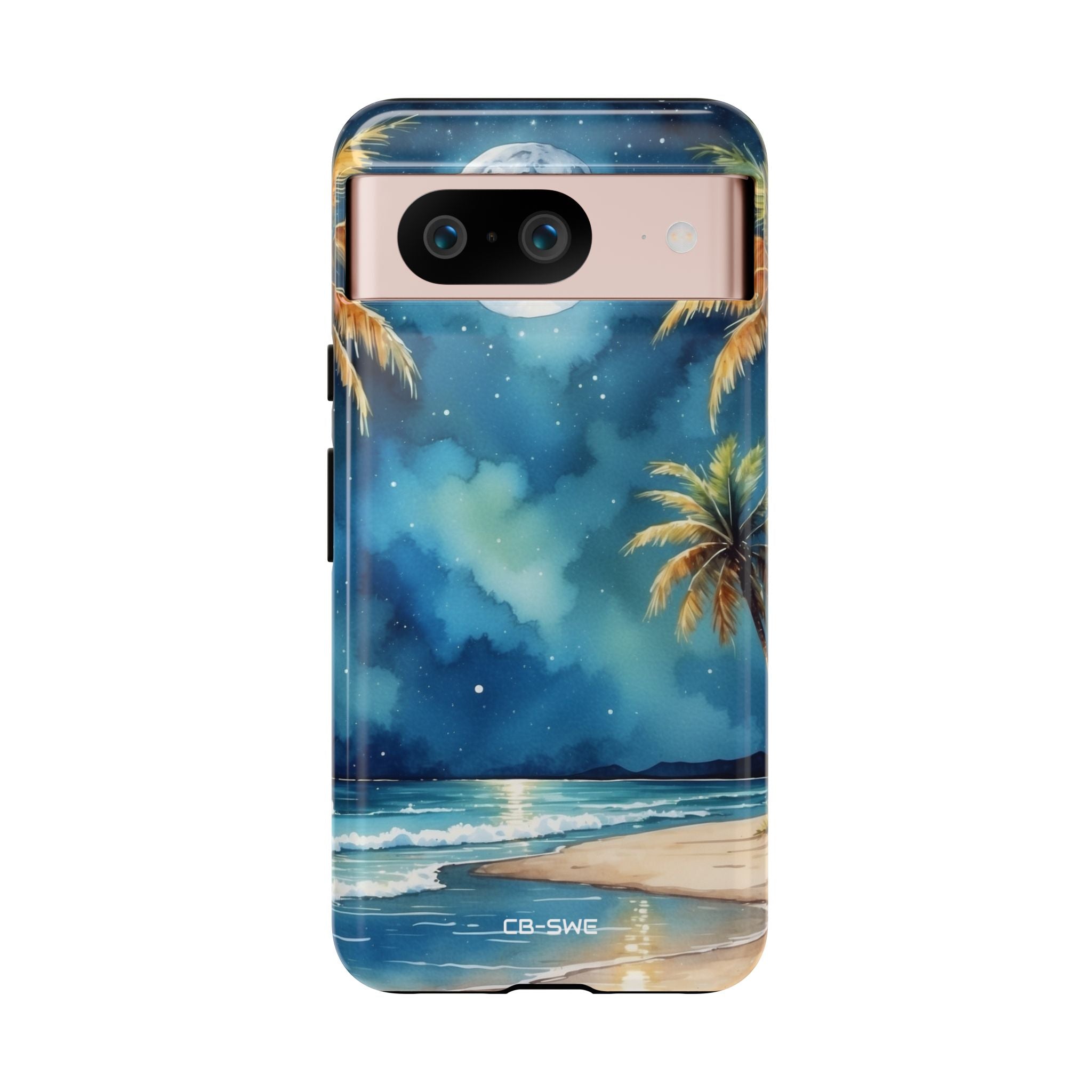 Moonlight Kisses Waves - Google Pixel Case