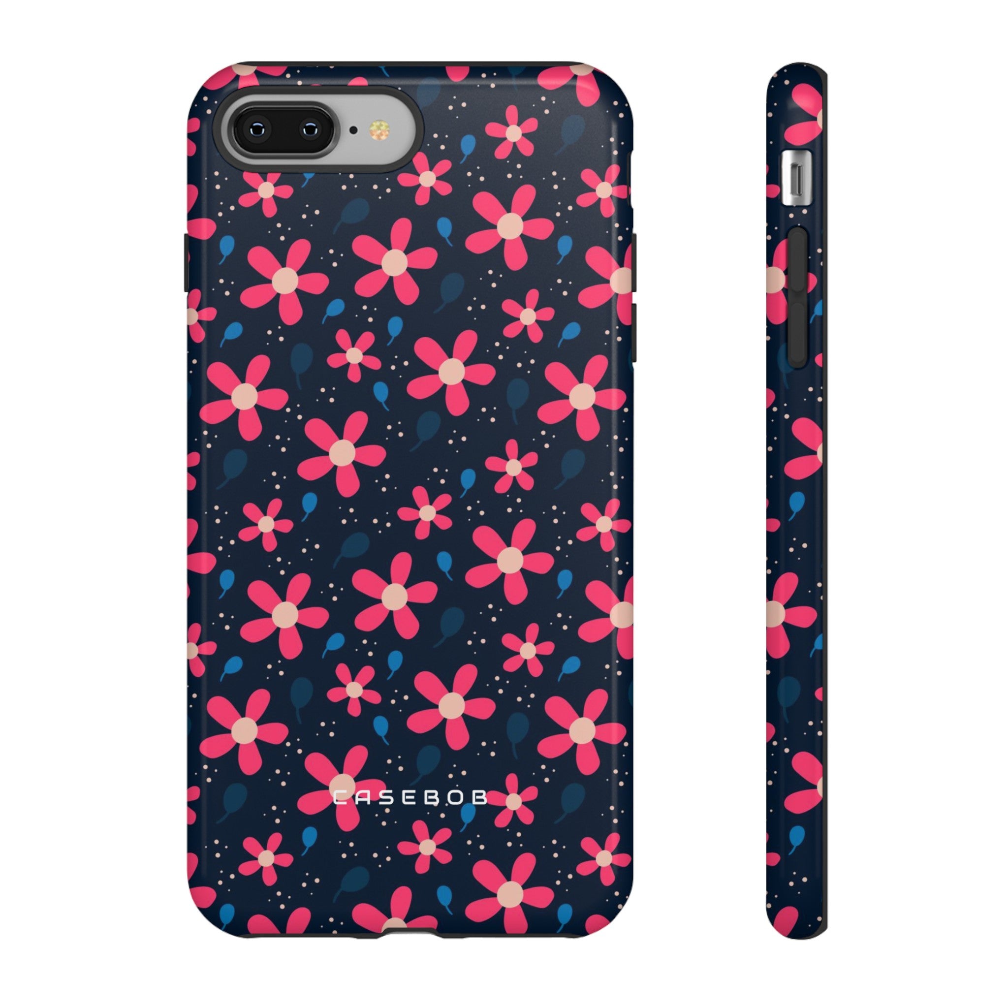 Pink Flower Pattern - Protective Phone Case