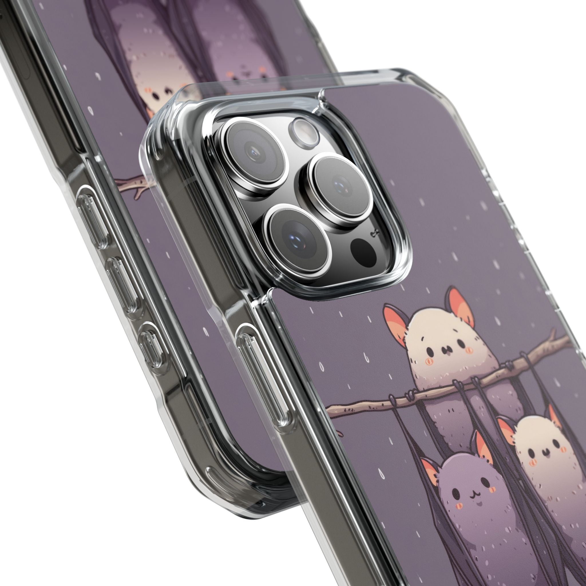 Bats Hang Playfully iPhone Case - Impact