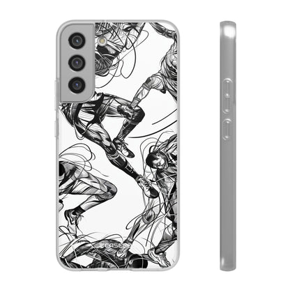 Dynamic Athletic Surrealism | Flexible Phone Case for Samsung Galaxy