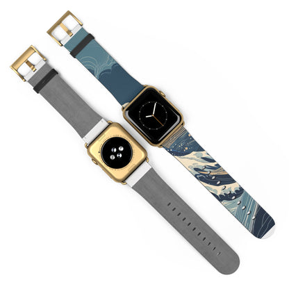 Cresting Navy Wave - Watch Band