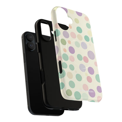 Playful Pastel Polka Dots - Tough + MagSafe® iPhone 16 Phone Case