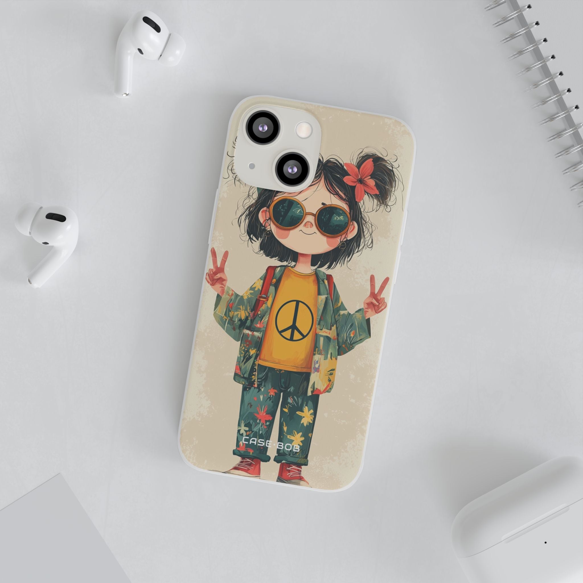 Peace Pigtails iPhone 13 mini Case - Soft