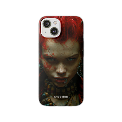 Red Spike Gaze iPhone 14 Case - Soft