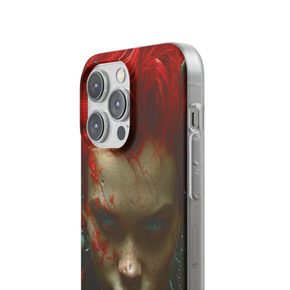 Red Spike Gaze iPhone 14 Pro Max Case - Soft