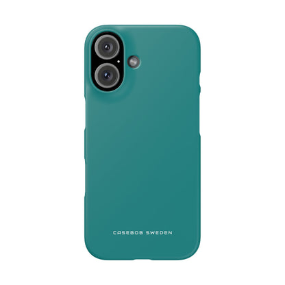 Dark Cyan iPhone 16 - Slim Phone Case