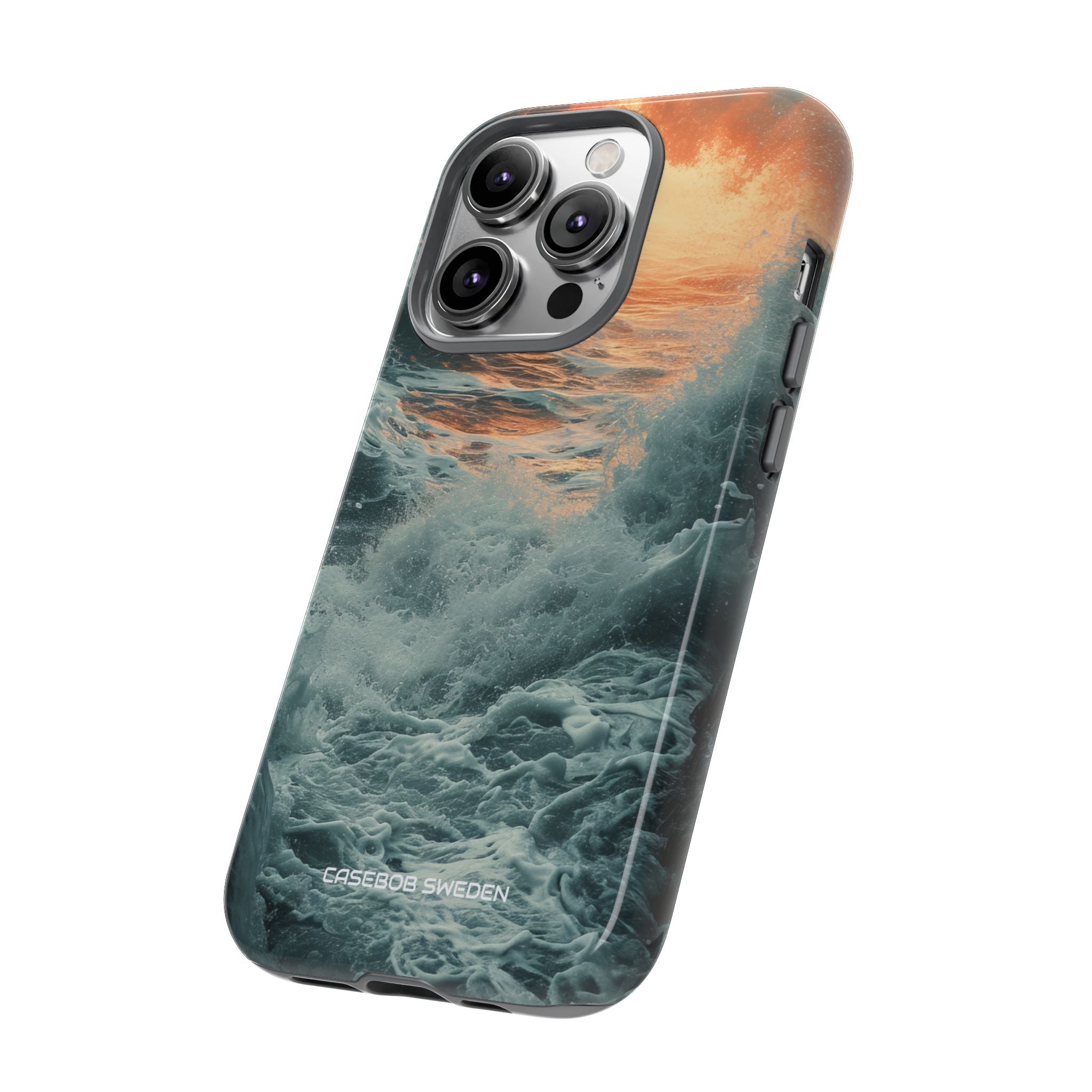 Fiery Wave Power - Tough iPhone 14 Phone Case