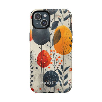 Vibrant Leaf Harmony iPhone 15 | Tough+ Phone Case